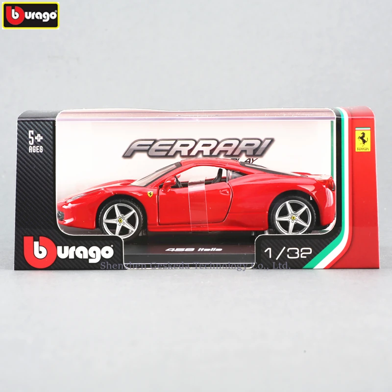 Bburago 1:32 Ferrari 458 высокая имитация автомобиля модельная форма-легкоплавкий Металл Модель игрушки подарок имитация сплава автомобиля коллекция