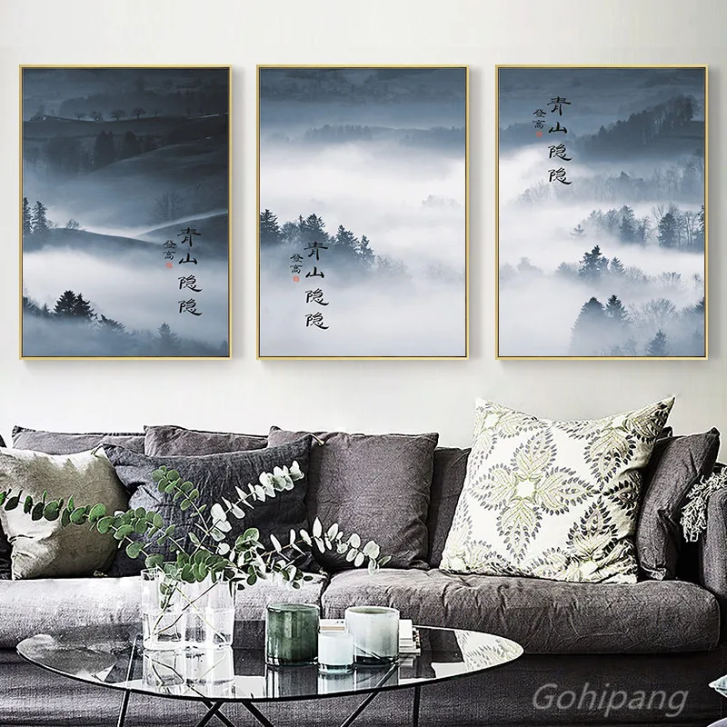 Traditional-Chinese-Characters-Scenery-Poster-Canvas-Painting-Mountain-Fog-Picture-Art-Print-Living-Room-Study-Decor (1)