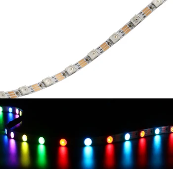 

[Seven Neon]Free shipping DC5V 5mm wide FPBC Addressable ICSK6812 WS2812B digital dreaming 60leds/m flexible 5050 SMD LED Strip