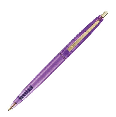 Япония BIC Ограниченная серия цветная прозрачная шариковая ручка 0,7 мм шариковая ручка 1 шт - Цвет: Purple