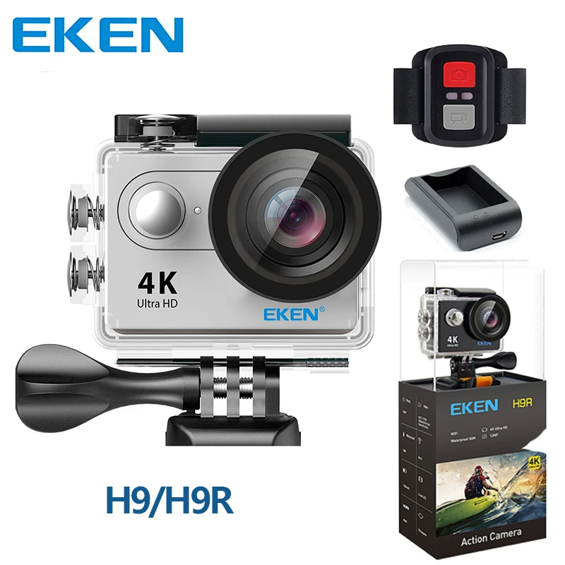 Origiinal eken H9 H9R ультра FHD 4K 25FPS Wi Fi экшн Камера Водонепроницаемый 1080p 60fps подводный go