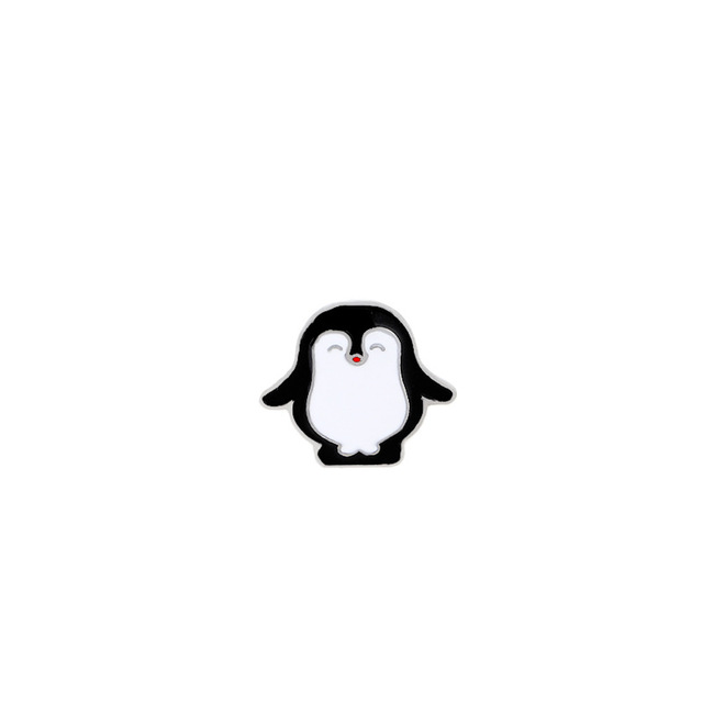 Quality Cute Cat Collection Bird Panda Punguin I Love Cat Brooches For Ladies Women Men Jewelry Pin Metal Enamel Lapel Pins