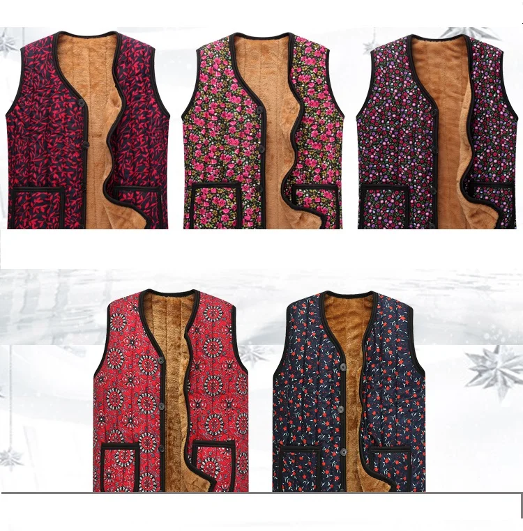 womens parka coat Middle age Women clothing Fall and winter vest Tops 2018 Fashion Mom clothes Large size Keep warm Winter cotton vest Coat 863 puffer coat with hood