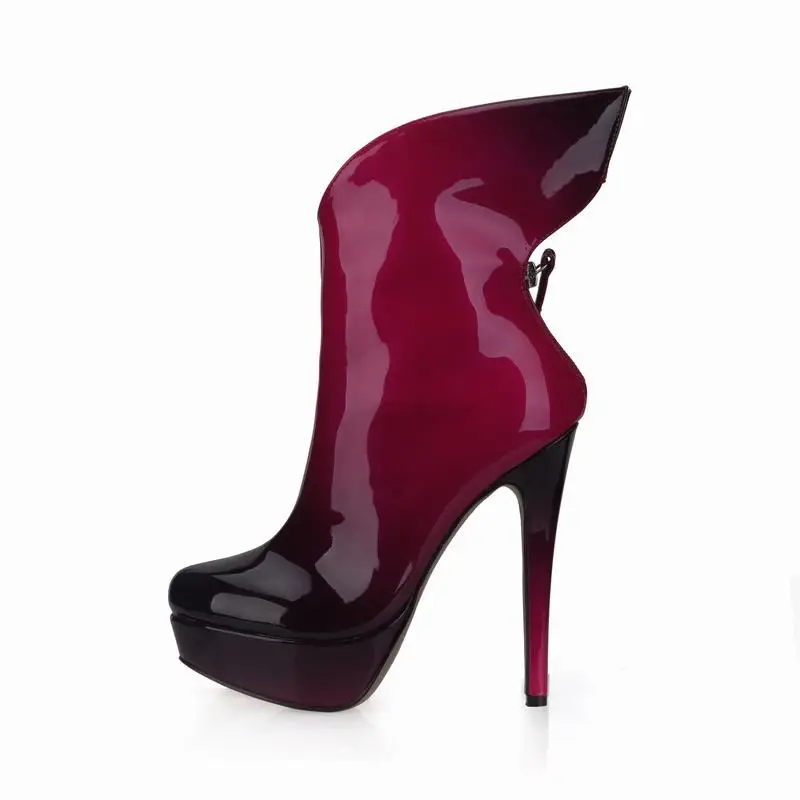 Cyabmoz red black Del leopard Red Tacones Invierno Mujer Leopardo Plataforma Mujeres Señoras Club Zapatillas black B Tobillo Botas Zapatos Partido Altos A Black rrwHFq