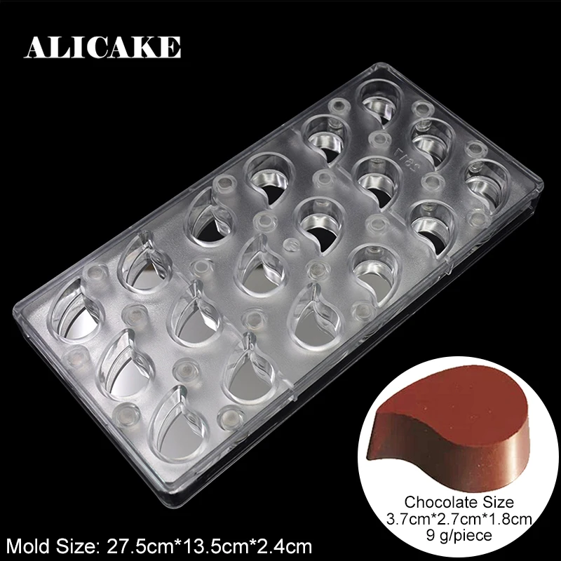 

3D Chocolate Transfer Mold Magnet Stainless Steel Mirror Form Baking Pastry Tools for Baker Dessert DIY Polycarbonate Mould