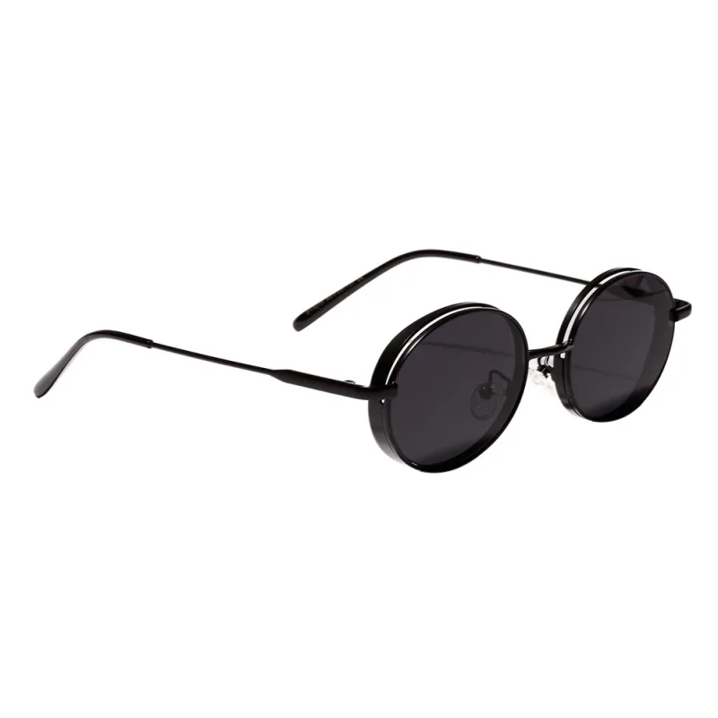 Для женщин Овальный круглой формы Толстая рамка хип-хоп Стиль солнцезащитные очки прозрачные цветные линзы фестиваль Повседневное Модные солнцезащитные очки унисекс