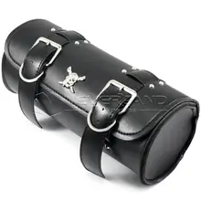 Bolsas De Motocicleta Silla negro de Cuero Moto Side Herramienta Cola Bolsa de Equipaje Borsello Moto para Harley Universal Freeshipping D05