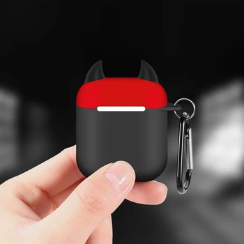 

Small Devil Wireless Bluetooth Earphone Case for Apple AirPods Silicone Charging Headphones Cases for Airpods Protective Cover