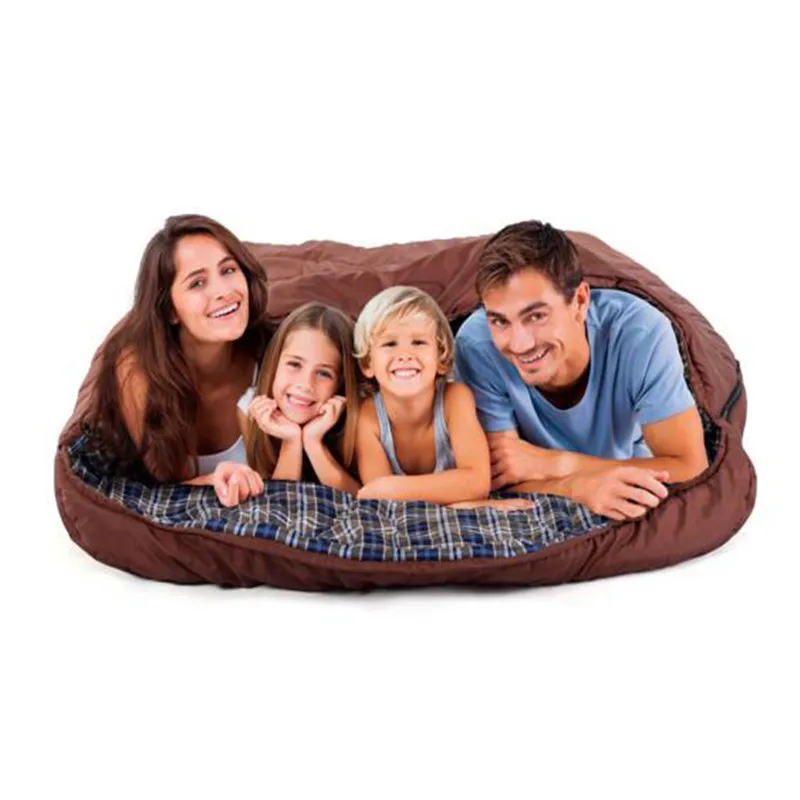 Large Family Sleeping Bag Double Person Liner Cotton Nature Hike Large Family Sleeping Bag Double Person Liner Cotton Nature Hike Kid Children Lover S Hangout Outdoor Camping In Bags From