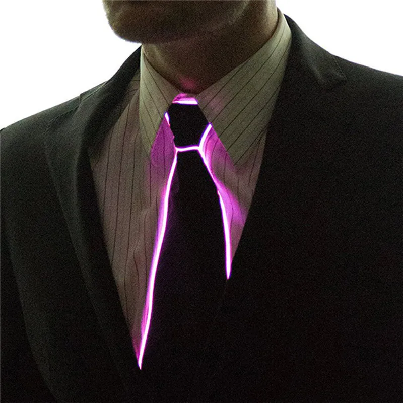 Дизайн светильник 10 цветов EL галстук-бабочка светильник вверх светодиодный галстуком-бабочкой со светодиодной подсветкой для вечерние украшения, DJ, бар, клуб, Косплэй шоу! 3 в устойчивый на драйвер - Цвет: F