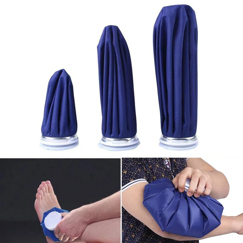 2 Pcs / Set 6" 9" 11 inch Ice Bag Cold Pack Injury First Aid Head Knee