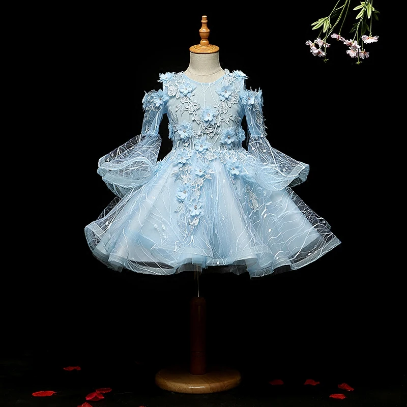 2018 winter lace flowers girls dresses children tutu princess dresses for girls baby print girl party dress kids girls clothes цена 2018 winter lace flowers girls dresses children tutu princess dresses for girls baby print girl party dress kids girls clothes цены онлайн