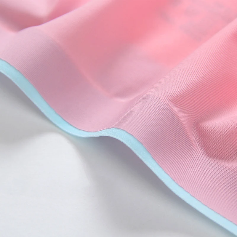 ZJX Летние бесшовные женские трусы Ice Silk нейлон ультра тонкий комплект