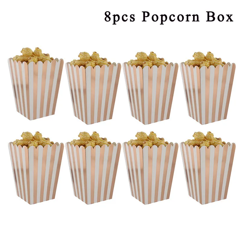 Cartoon Popcorn Box Party Favors Candy Gift Boxes Paper Bags Movie