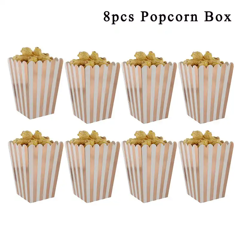 Cartoon Popcorn Box Party Favors Candy Gift Boxes Paper Bags Movie Theater Dessert Table Decoration Birthday Wedding Supplies Gift Bags Wrapping Supplies Aliexpress