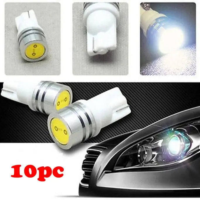

2019 NEW 10x 1W T10 168 194 W5W SMD LED Car Tail Wedge Light Lamp Bulb 12V Xenon White Dropshipping