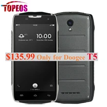 Origine DOOGEE T5 MTK6735 Octa Noyau Mobile Téléphone 5.0 ”Android 6.0 étanche IP67 3 GB RAM + 32 GB ROM 4500 mAh OTG 13MP 4G LTE OTG
