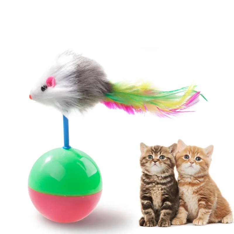 Котенок питомец игрушка для котенка игрушки Смешные, для кошек и котят играть царапин куклы мышки игрушки кошки для домашнего животного поймать перо игрушки в виде мышей