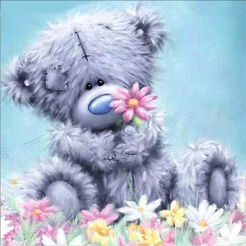 

5D Diy diamond painting cuddly bear cross embroidery diamond embroidery Mosaic animal picture wall decorative children gifts.