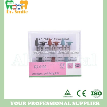 

Dental Amalgam Polishing Kits RA 0109 Low-Speed Burs Cups Silicone Rubber