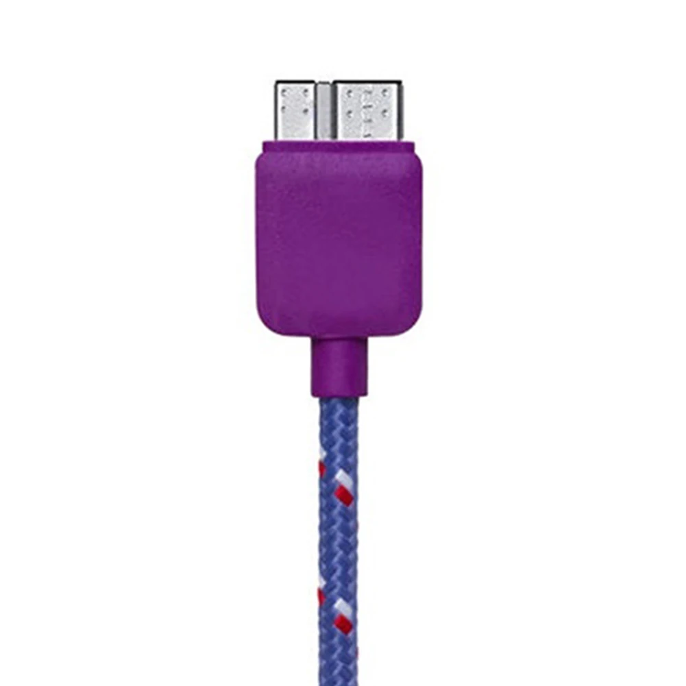 

1M 3FT Fabric Nylon USB 3.0 Micro Braided Data Sync Charger Charging Cable Electronics Connecting Date Cables