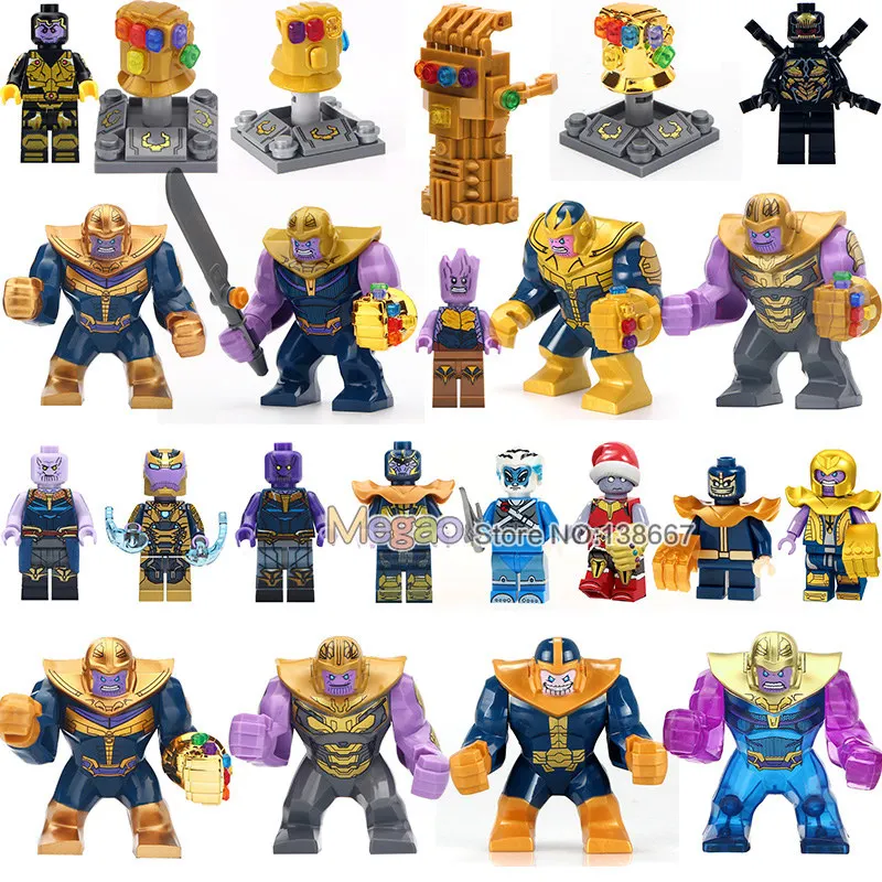 

Single Legoinglys Thanos Energy Stones Gloves Building Blocks Avengers 4 Endgame New Infinity War Block Marvel Figures Kids Toys