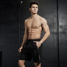 IFRICH Новое поступление летние мужские фитнес бодибилдинг дышащие быстросохнущие Короткие тренажерные залы мужские повседневные шорты для бега для пары