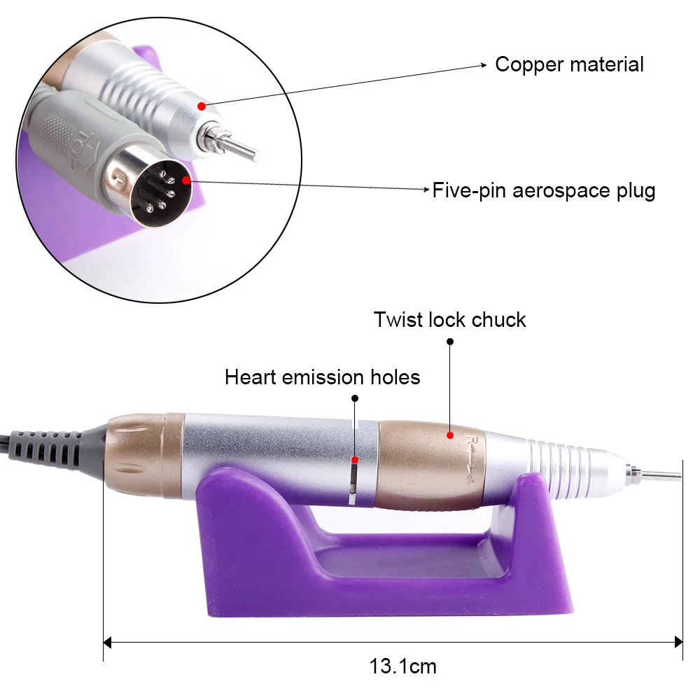 Electric Manicure Machine Set Nail Drill Manicure Pedicure Cutters Apparatus Kit Nail File Milling Machine Diamond Cutters Tools