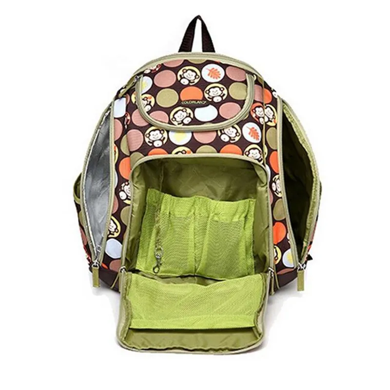 COLORLAND Пеленки мокрый мешок рюкзак детские сумки мамы путешествия Мумия материнства сумка-Органайзер с модным принтом Изменение пеленки