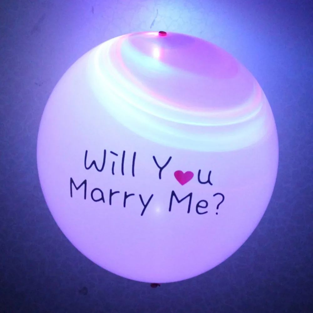 

Led Lights Colorful Flash Luminous Balloons Wedding Valentine's Day Party Decorations Holiday Supplies Color Glowing Balloons