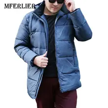 Осенне-зимние мужские пуховики 5XL 6XL 7XL 8XL 9XL 10XL вес 155 кг Большой размер с длинным рукавом сохраняет тепло плюс размер Мужское пальто