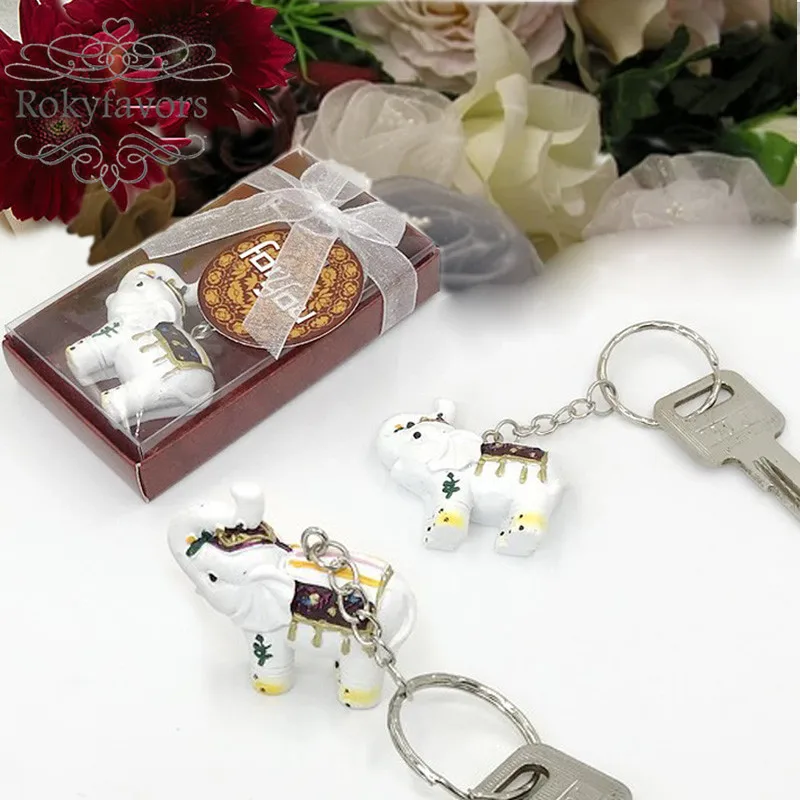 

20PCS Good Luck Elephant Keychain Favors Baby Shower Wedding Gifts Birthday Party Supplies Evnet Giveaways