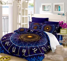Constellation Bedding Set Galaxy Bed Cover Bed linens Bedsheet Duvet Cover Set Goat Sheep Twin Full Queen King 3PCS/4Pcs Bed Set