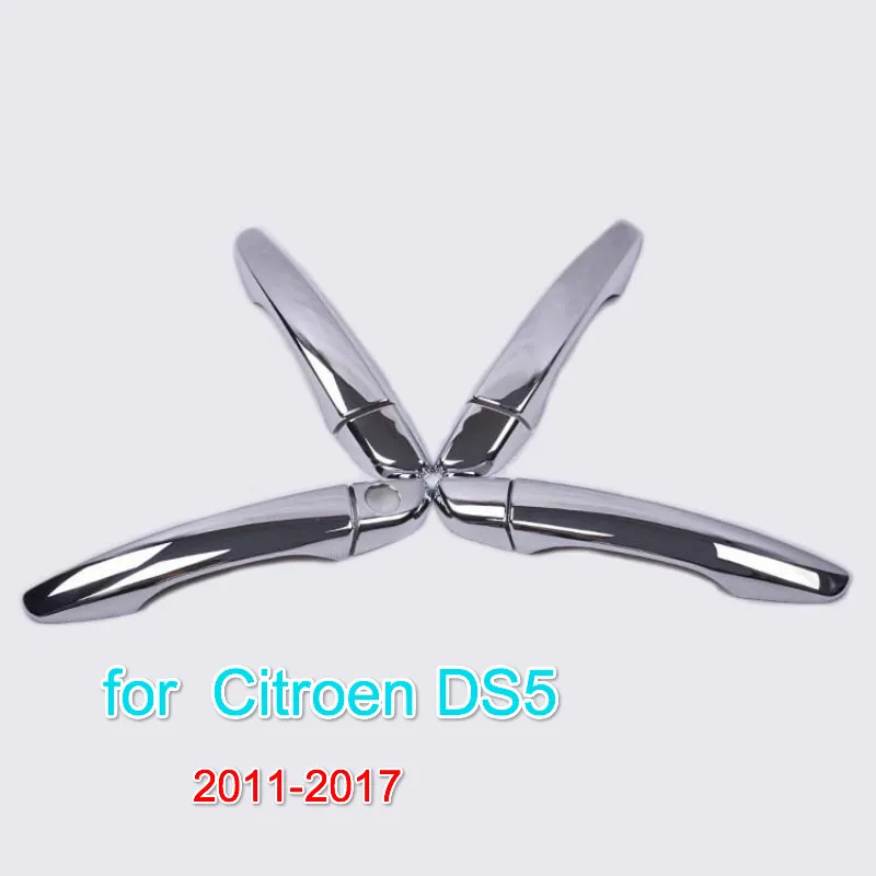 

FUNDUOO For Citroen DS5 DS 5 2011-2017 New Chrome Car Door Handle Cover Trim Sticker Styling 2012 2013 2014 2015 2016