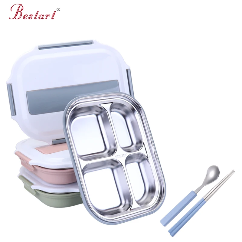 New 304 Stainless Steel Japanese Bento Lunch Box with Compartments