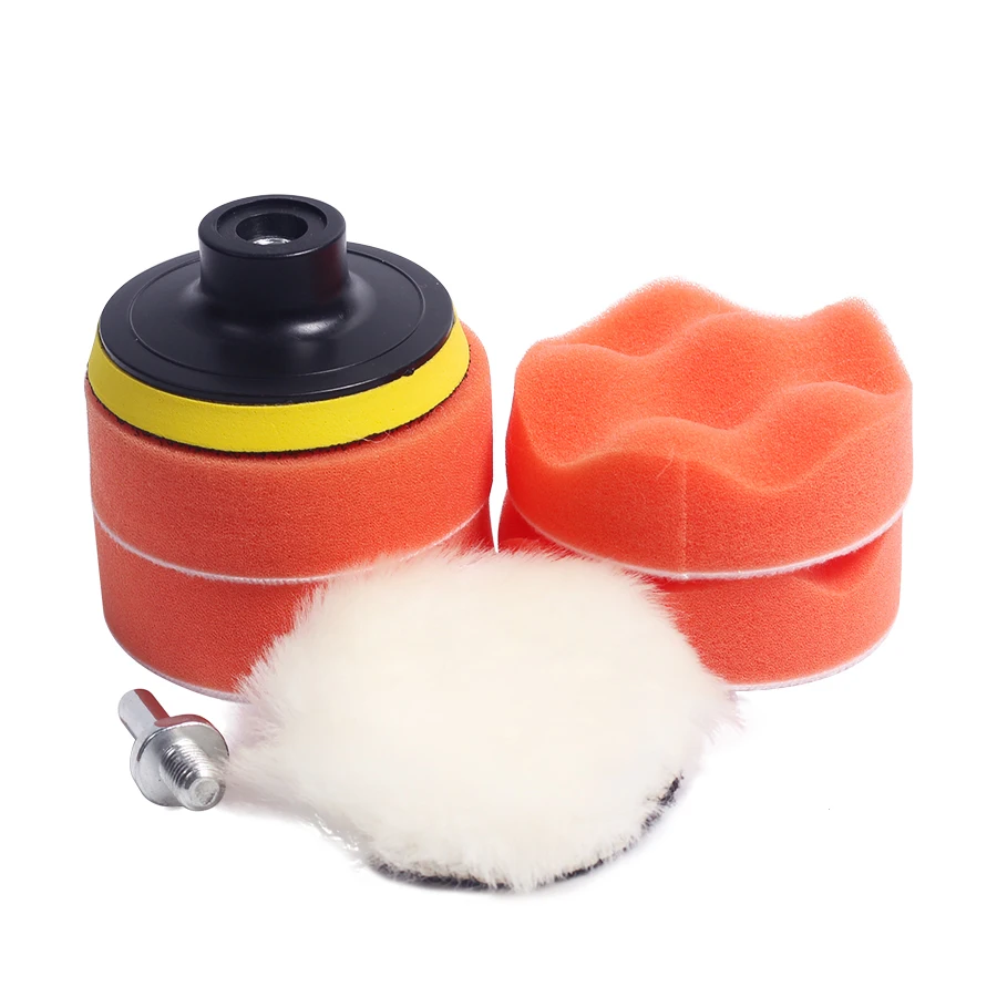 

MX-DEMEL 7pcs 3" car polishing pad set Polishing Buffer Waxing Buffing Pad Drill Set Kit Car Polishing sponge Wheel Kit polisher