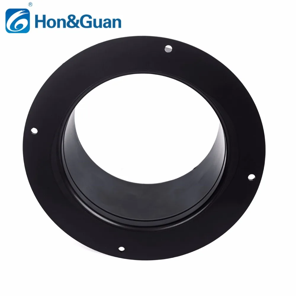 4~6 inch Ducting Outlet Exhaust Pipe Connector ABS Straight Pipe Flange Ventilation Ducting Connector for Exhaust Hose Vent Tube