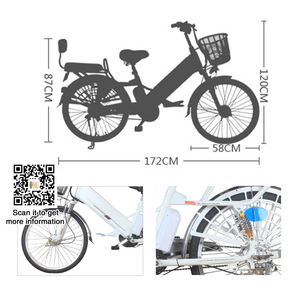 Sale 24 inch double suspension  electric bicycle detachable charging 350W 60 v 12 A e bike  55KM Burglar alarm 0