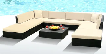 

Hot sale synthetic rattan used heb bench garden patio furniture