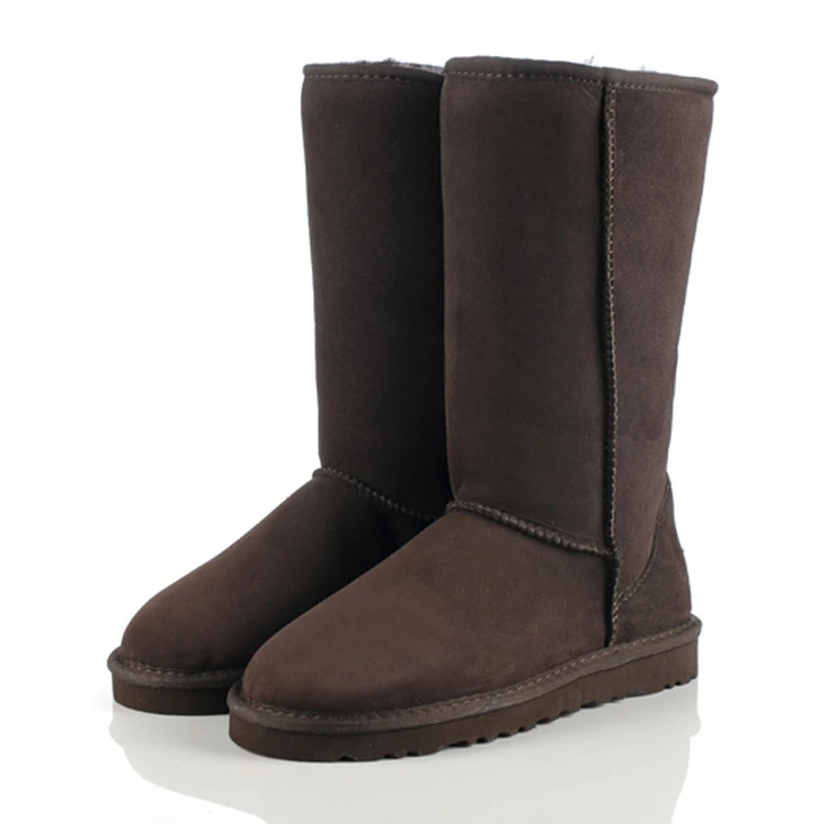 Dagnino Для женщин Высококачественная брендовая одежда Пояса из натуральной кожи Классические австралийские высокие унисекс теплые зимние сапоги Женская обувь; botas mujer - Цвет: 5815 Brown