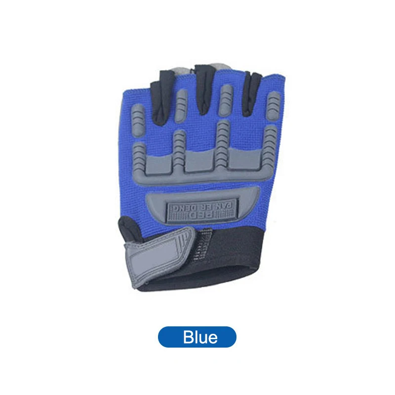 Детские тактические перчатки на пол пальца противоскользящие перчатки для спорта на открытом воздухе YH-17 - Цвет: 02