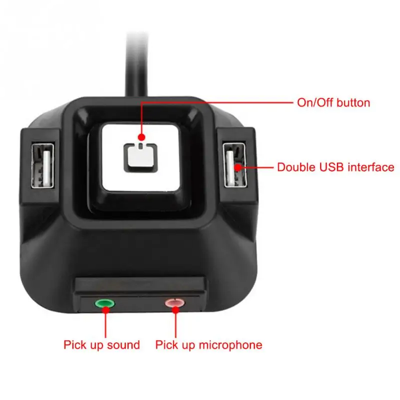 

Office home laptop PC Extender On-Off Power Plug Switch Replacement Computer Reset USB Ports Desktop Dual Button with 1.2m cable