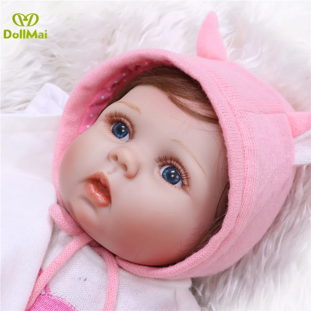 Кукла Reborn DollMai для девочек 22 ཱི см одежда с лисой силикон всего тела|Куклы| |