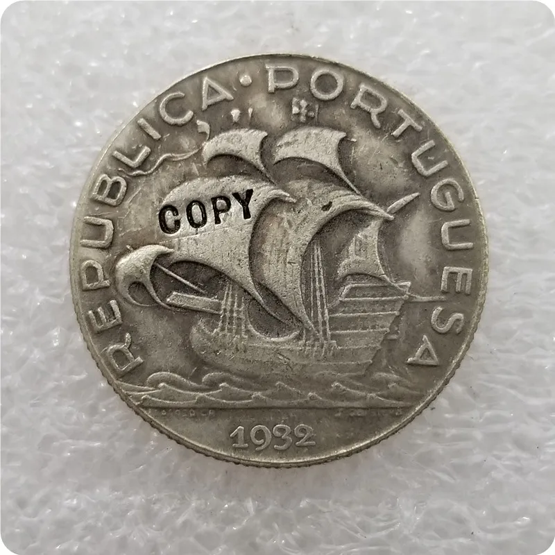 Португалия 5$00 ESCUDOS 1932,1937 копия монет памятные монеты-копии монет медаль коллекционные монеты