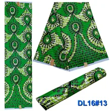 LIULANZHI Анкара воск ткани новейший дизайн patern Зеленый Воск принты ткань для платья полиэстер ткани XDL234-XDL249