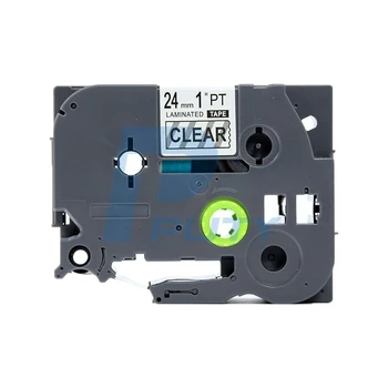 

1PCS PUTY 24mm Black On Clear TZe-151 tz151 TZ-151 label tapes compatible for PT300 350 520 750 P700 D600 P-Touch label printers