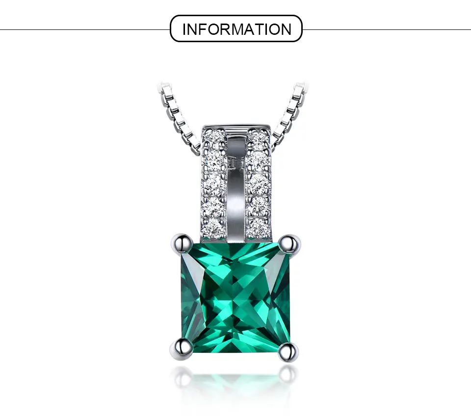 UMCHO-Emerald-silver-sterling-necklace-pendant-for-women-NIUJ025E-1-PC_01