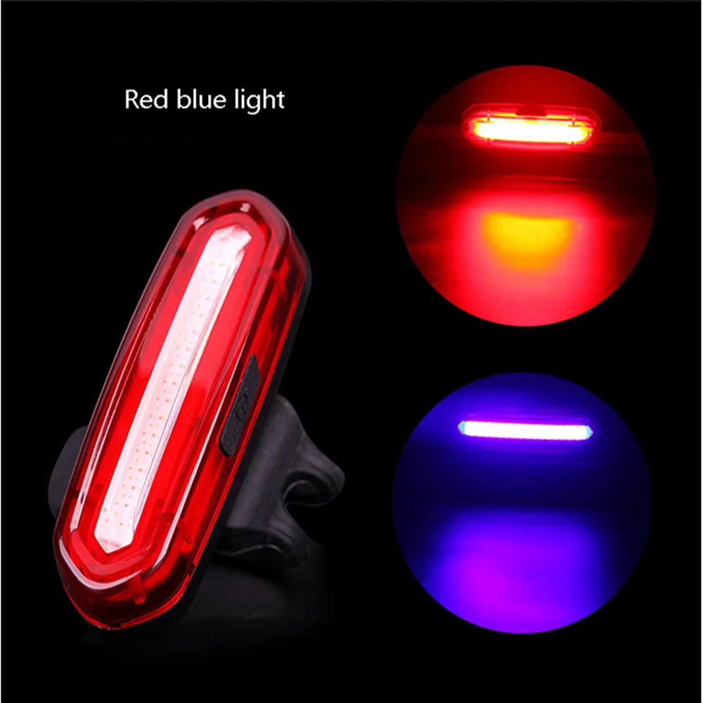 Cheap Bicycle Rear Light Cycling LED Taillight USB Rechargeable Waterproof MTB Road Bike Tail Lights Back Lamp Bicycle Accessories 1