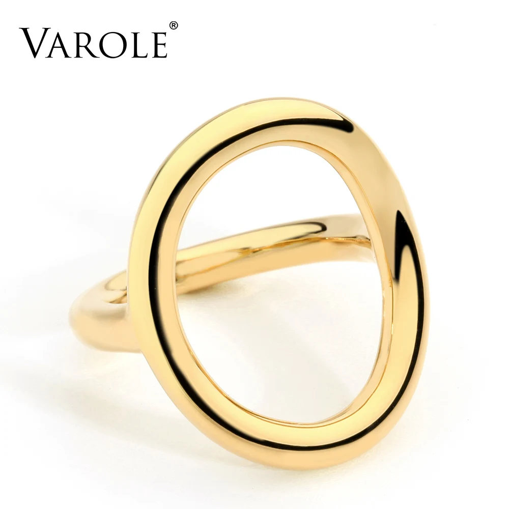 Online Nuevos anillos de boda para mujeres de estilo Simple coreano Irregular, anillos de plata de cobre redondos, venta al por mayor