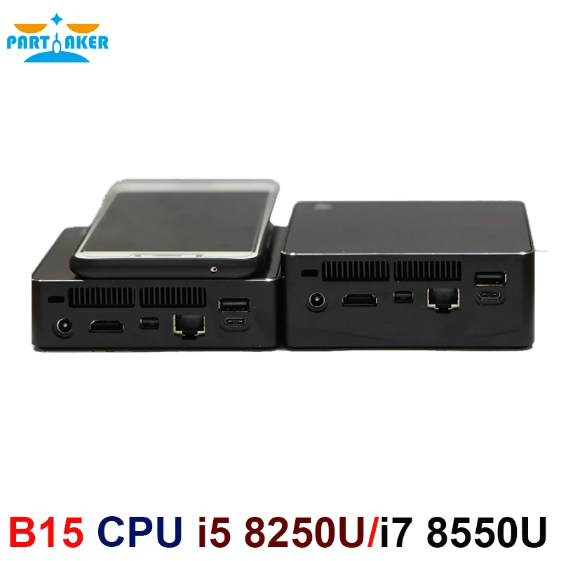 Newest Kaby Lake R 8th Gen Mini PC Win 10 Intel Core i5 8250U i7 8550U UHD Graphics 620 5G AC Wifi Bluetooth HDMI Mini Computer